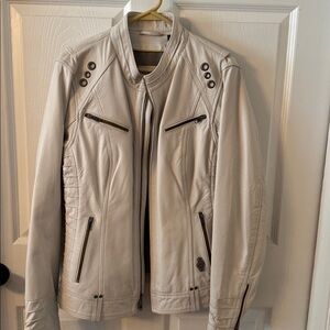 Harley-Davidson Cream Leather Jacket